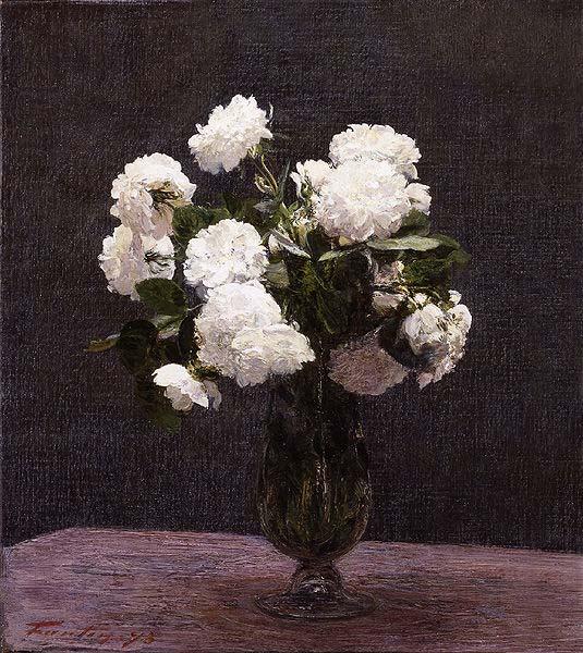 Henri Fantin-Latour White Roses, China oil painting art
